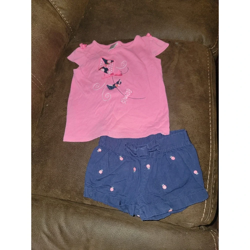 Gymboree playful poppies kite‎ top size 2t and shorts